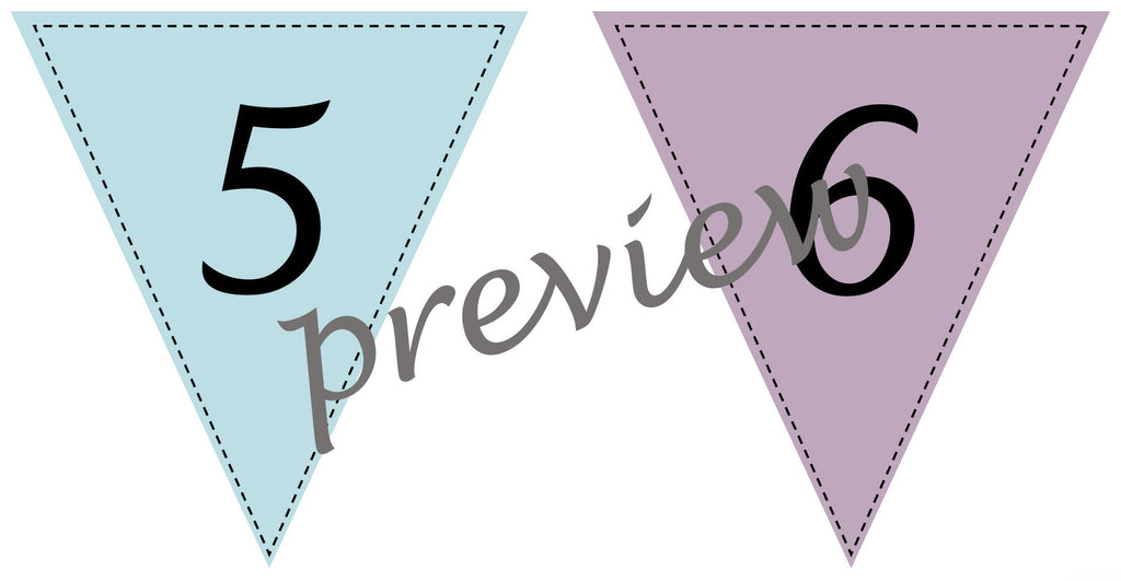 Number Bunting 1-100, Classroom Decor (Digital Download)