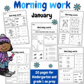 January Morning Work - Reception and Year 1