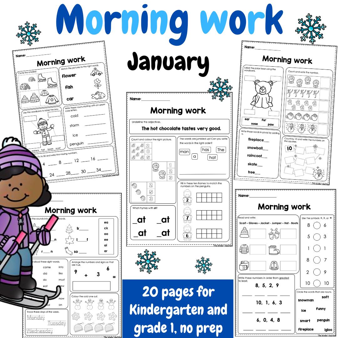 January Morning Work - Reception and Year 1