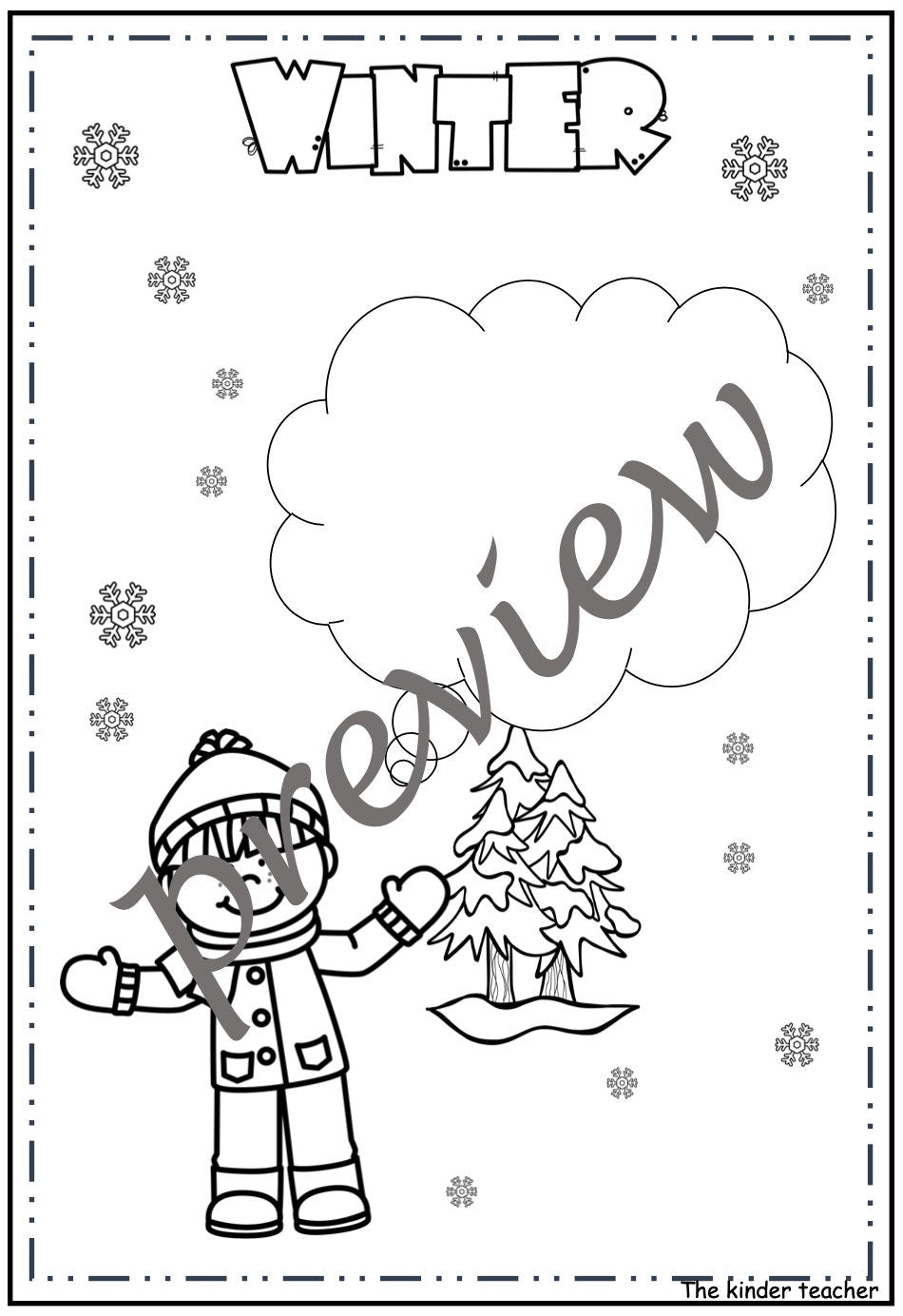 Speech and thought bubbles - Winter