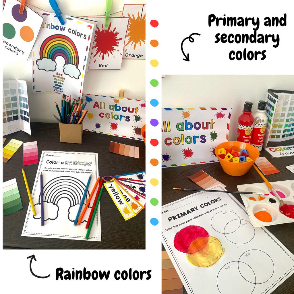 All about colours - Investigation science area - EYFS - Early Years