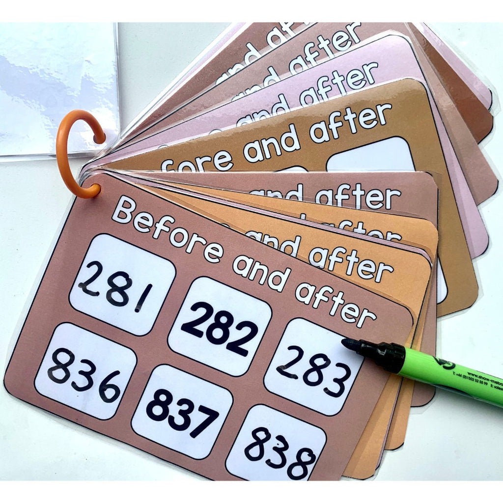 Before and after numbers - Hundreds (from 100 to 999)