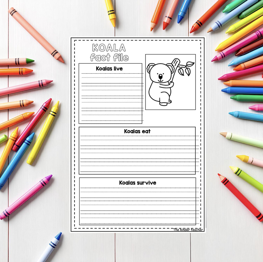 Animals fact files - Early writing - Reception and Nursery