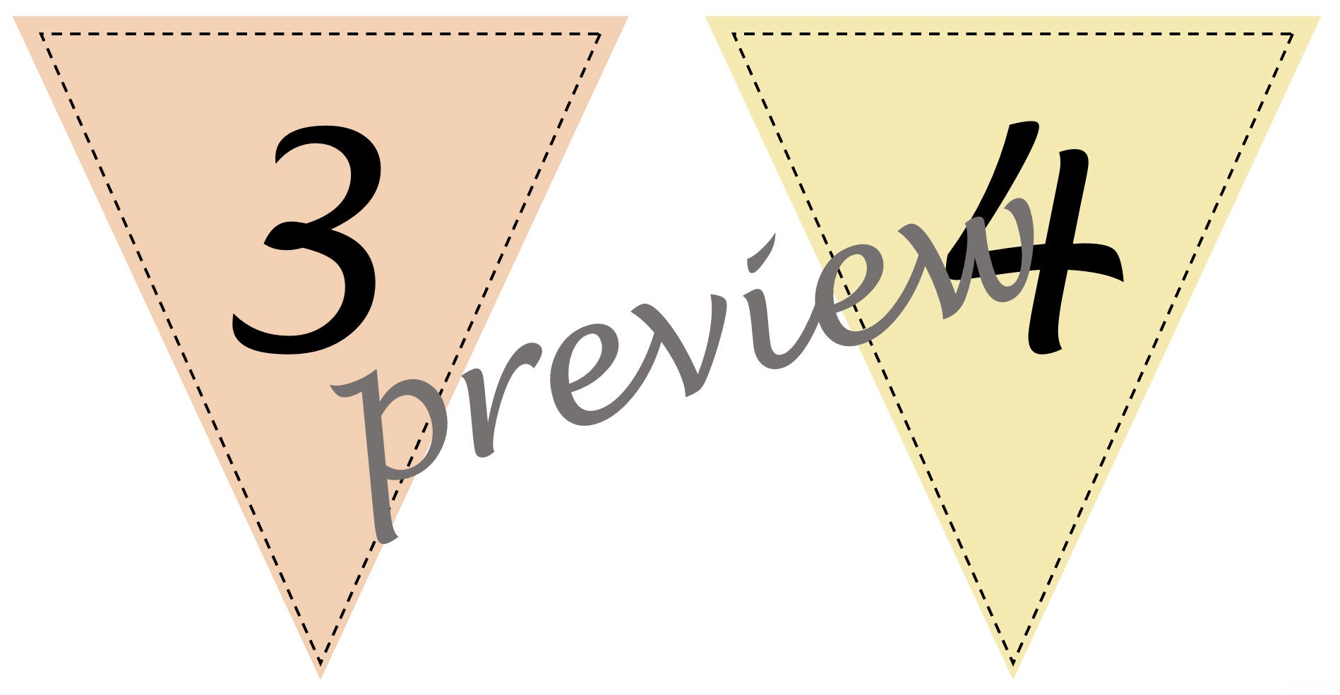 Number Bunting 1-100, Classroom Decor (Digital Download)