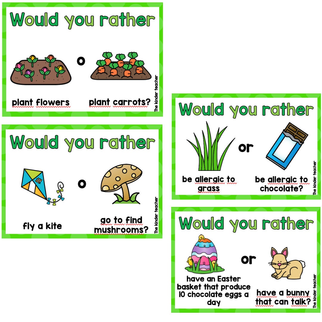 Would you rather question cards - SPRING