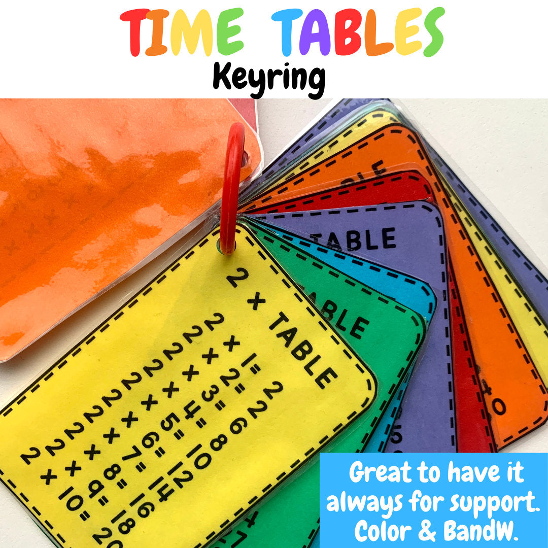 TIME TABLES - Keyring