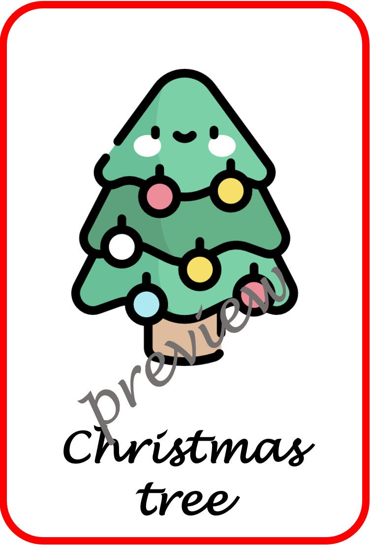 Christmas posters and key vocabulary