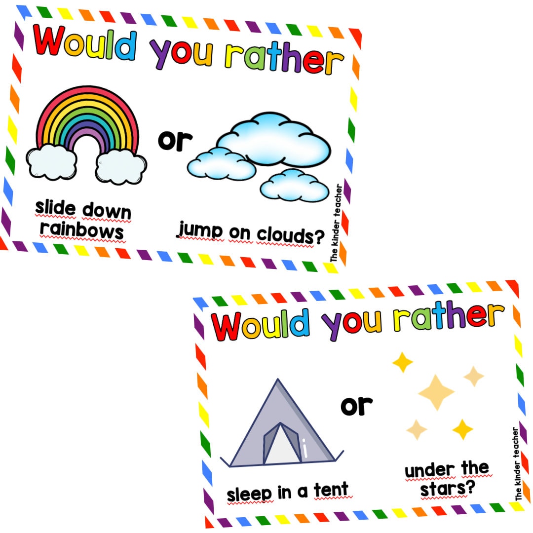 Would you rather questions! 40 cards - PART 2