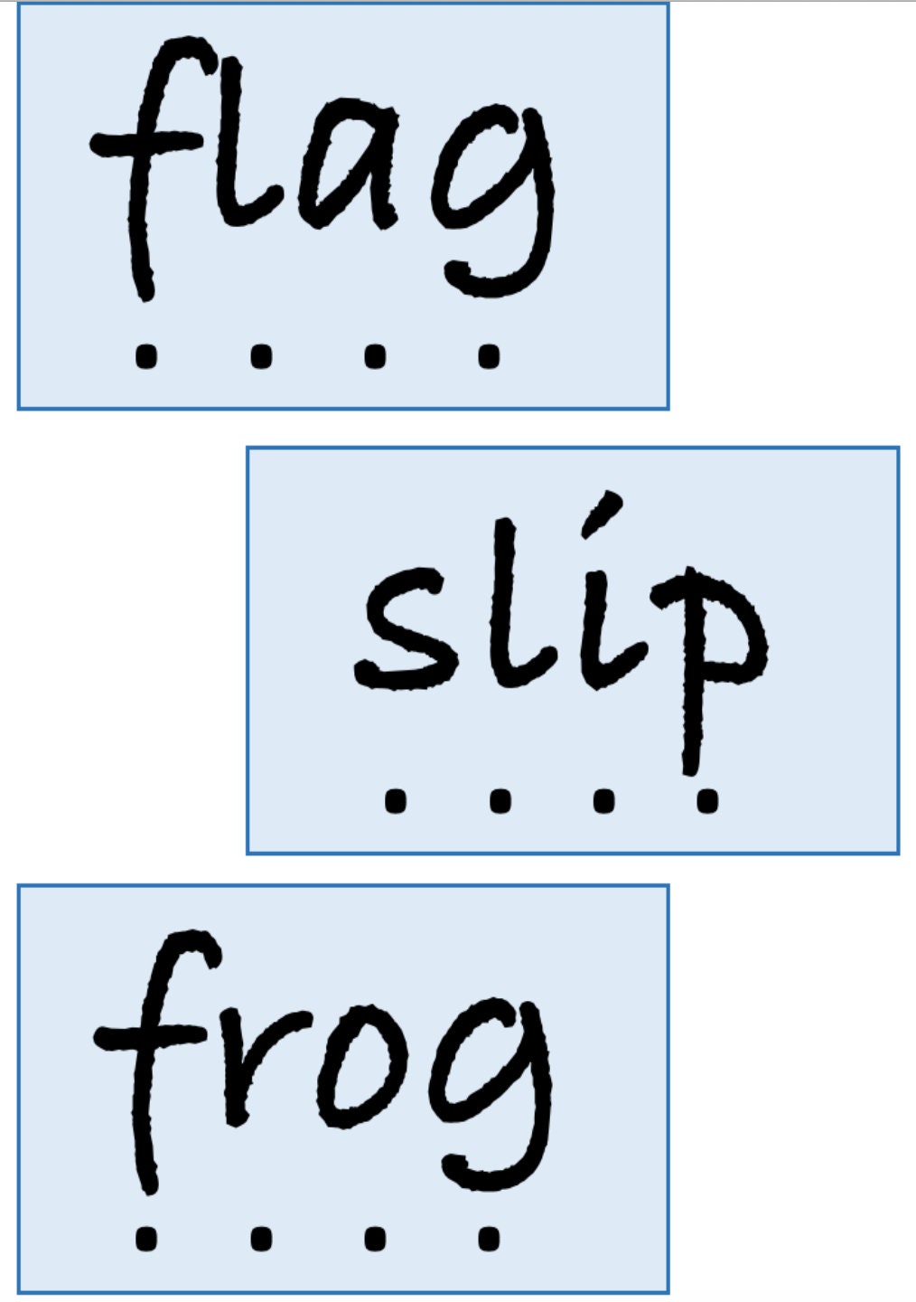 CCVC words flashcards