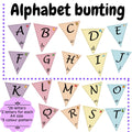 Classroom Alphabet Bunting, Letters & Clipart (Digital Download)