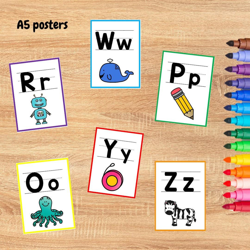 Alphabet Posters & Bunting letters | Rainbow Class Decor