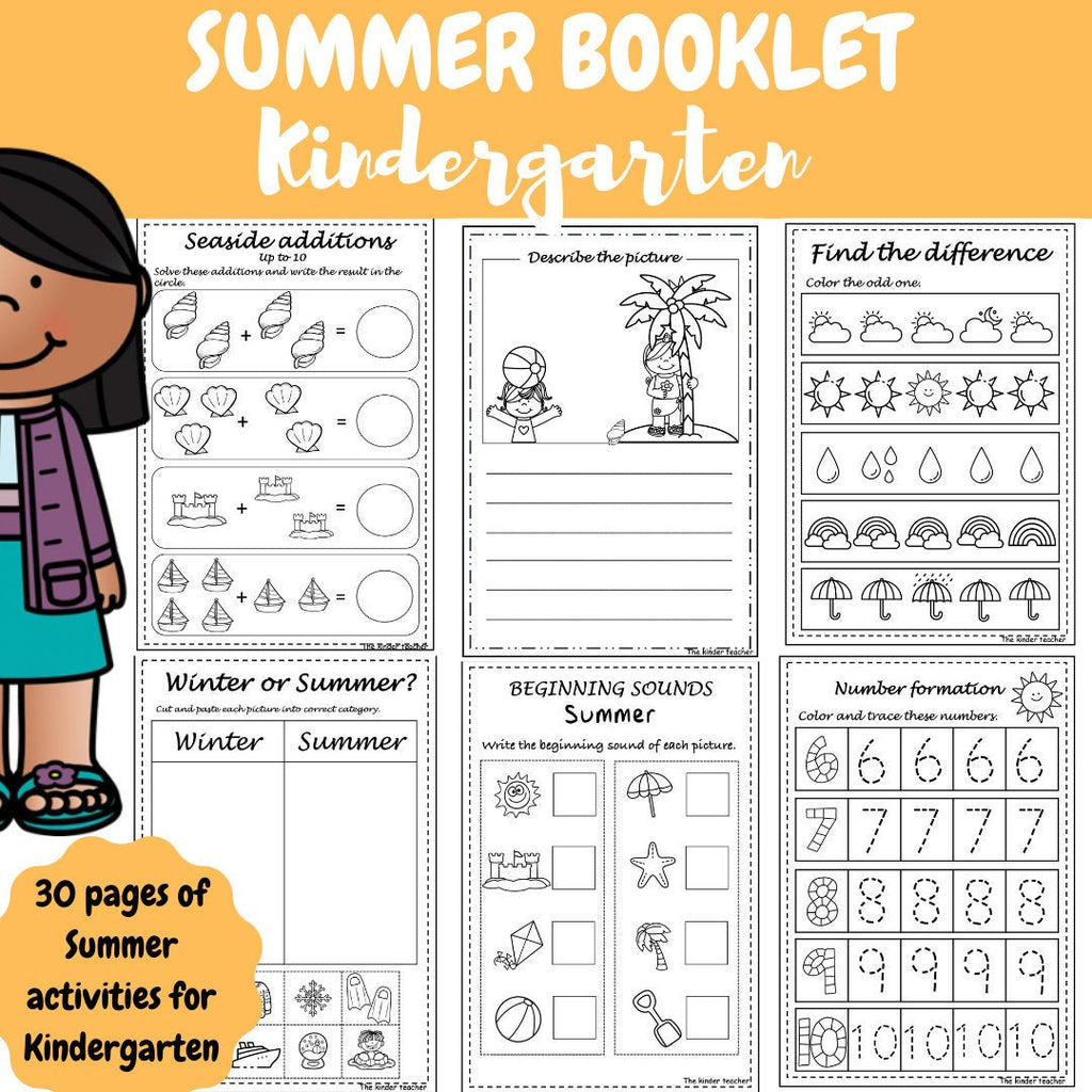 Summer Activity Booklet - Kindergarten