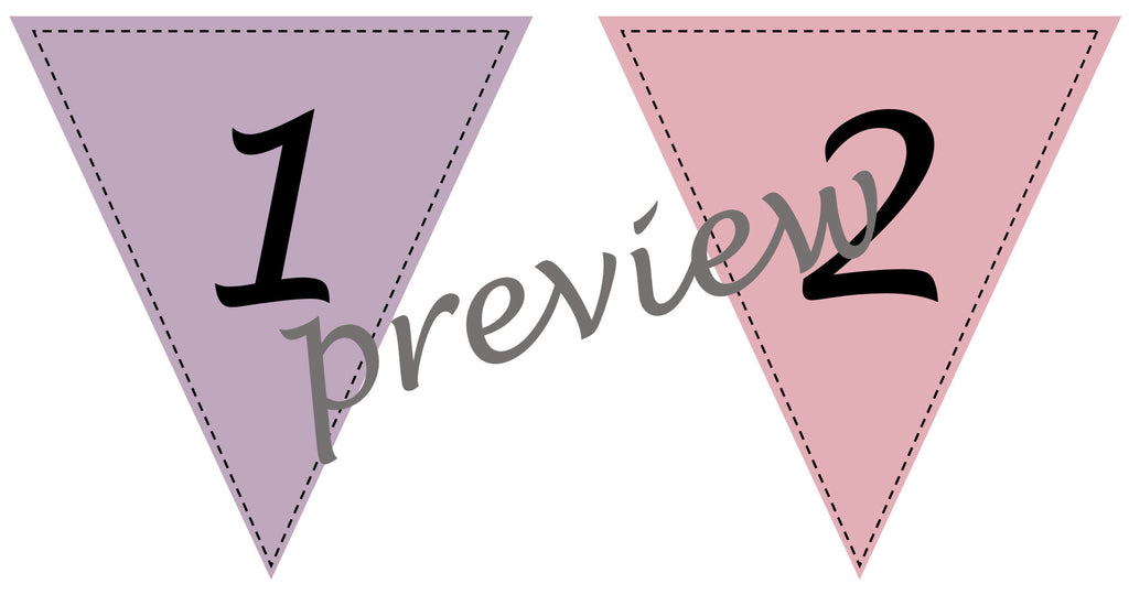 Number Bunting 1-100, Classroom Decor (Digital Download)