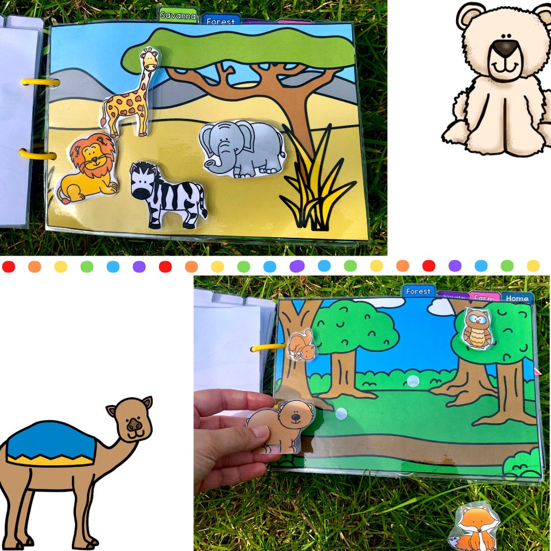 Animals and their habitats - Interactive booklet