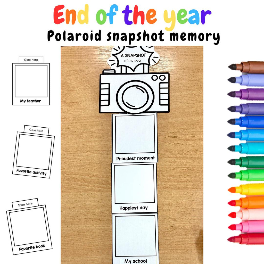 End of Year Keepsake - Polaroid snapshot memory craft