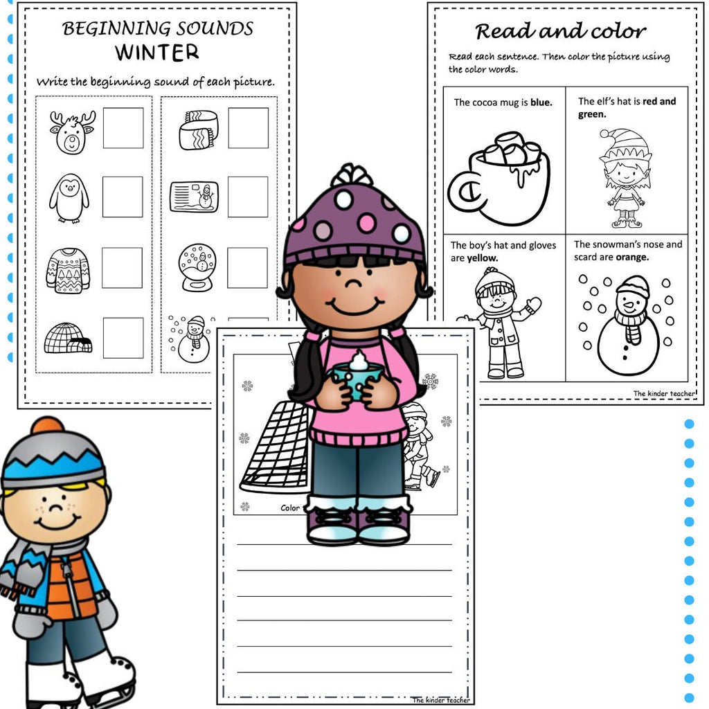 Winter Activity Booklet: PreK-1st Grade (PDF Download)