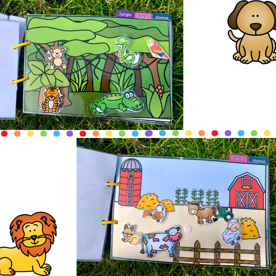 Animals and their habitats - Interactive booklet