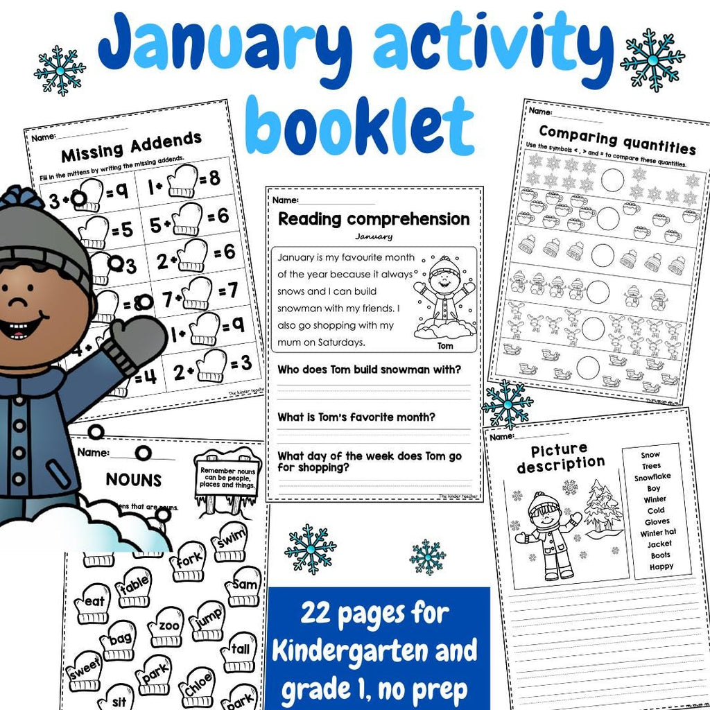 January activity booklet  - Reception, Year 1 and Year 2