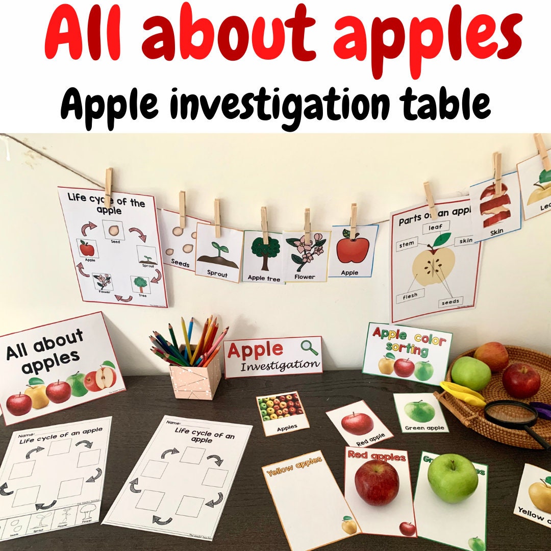 All about apples - Investigation science center for Preschool