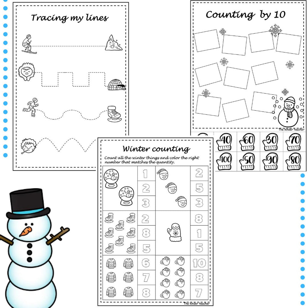 Winter Activity Booklet: PreK-1st Grade (PDF Download)