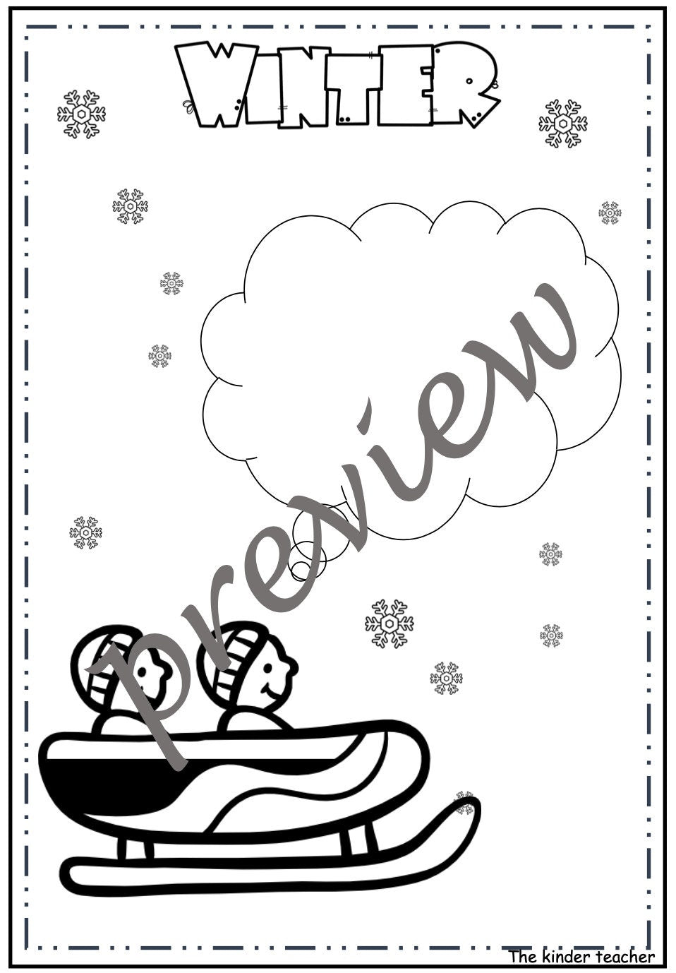 Speech and thought bubbles - Winter
