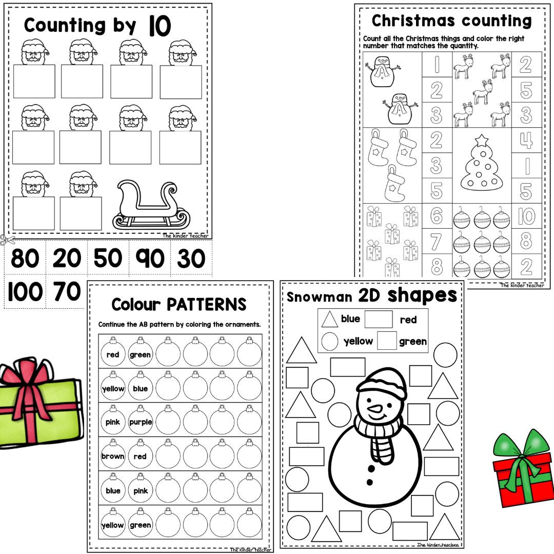 Christmas MATHS booklet for Early Years