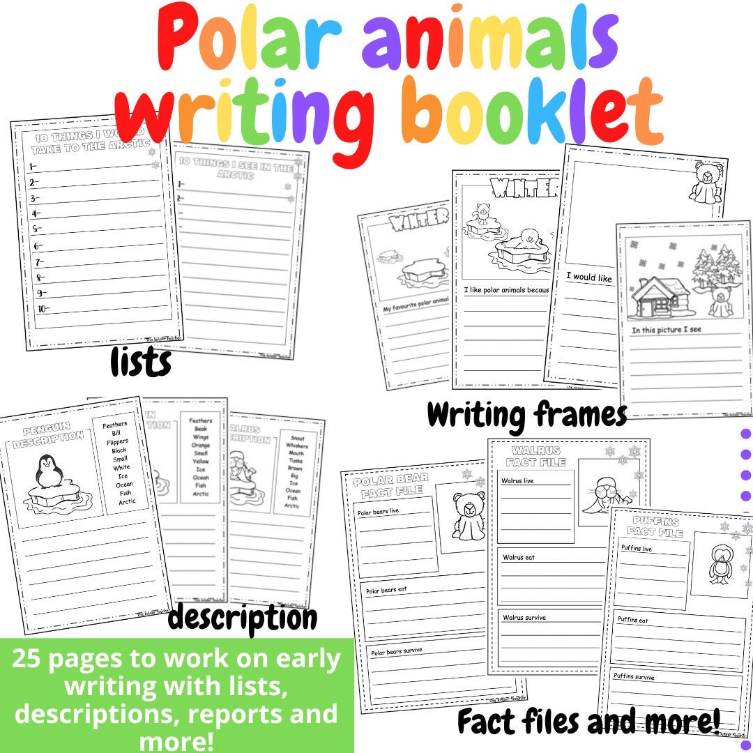 Polar animals - Early writing