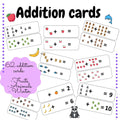 Addition Cards: Missing Addends, Math Center (PDF Pattern)
