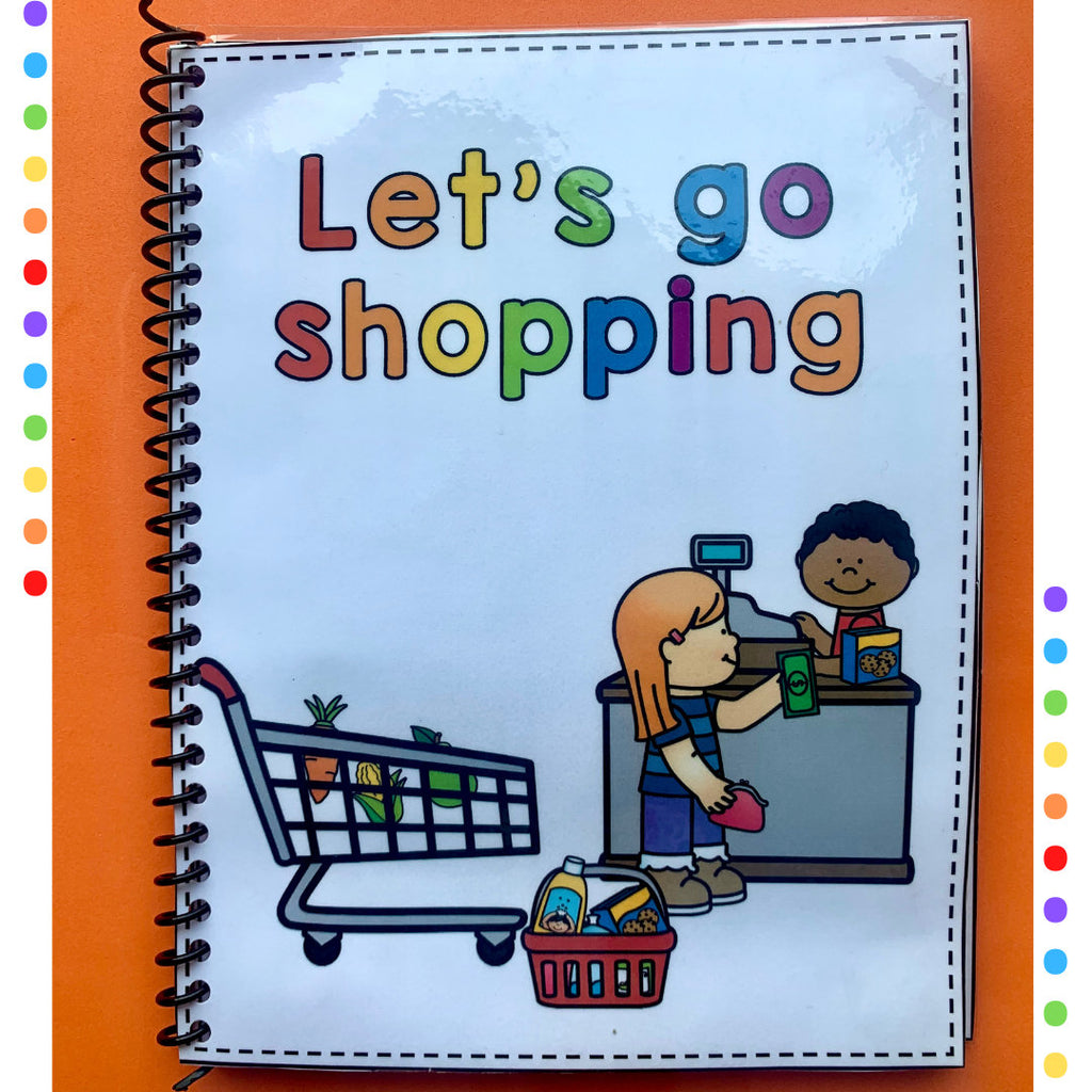 Reading comprehension interactive booklet - Let's go shopping - Early reading