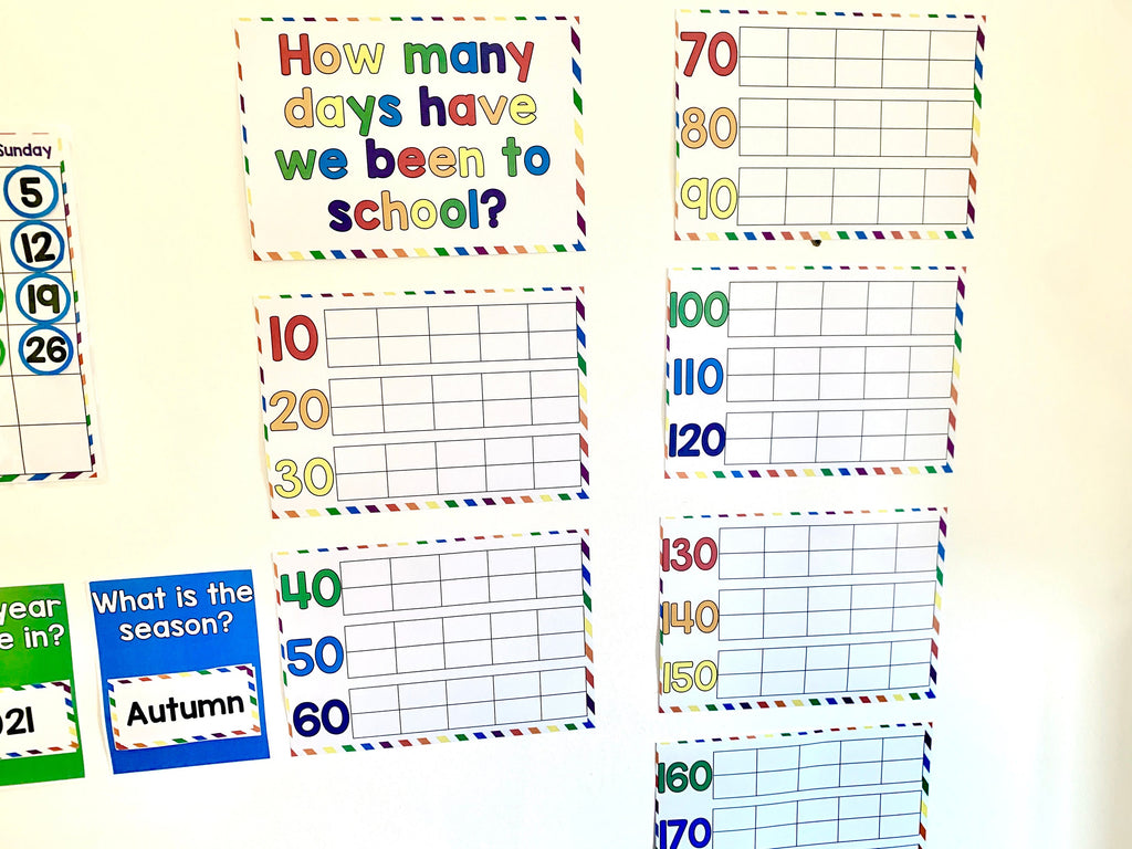 Morning routine - Calendar, days of the week, months, weather, days in school..