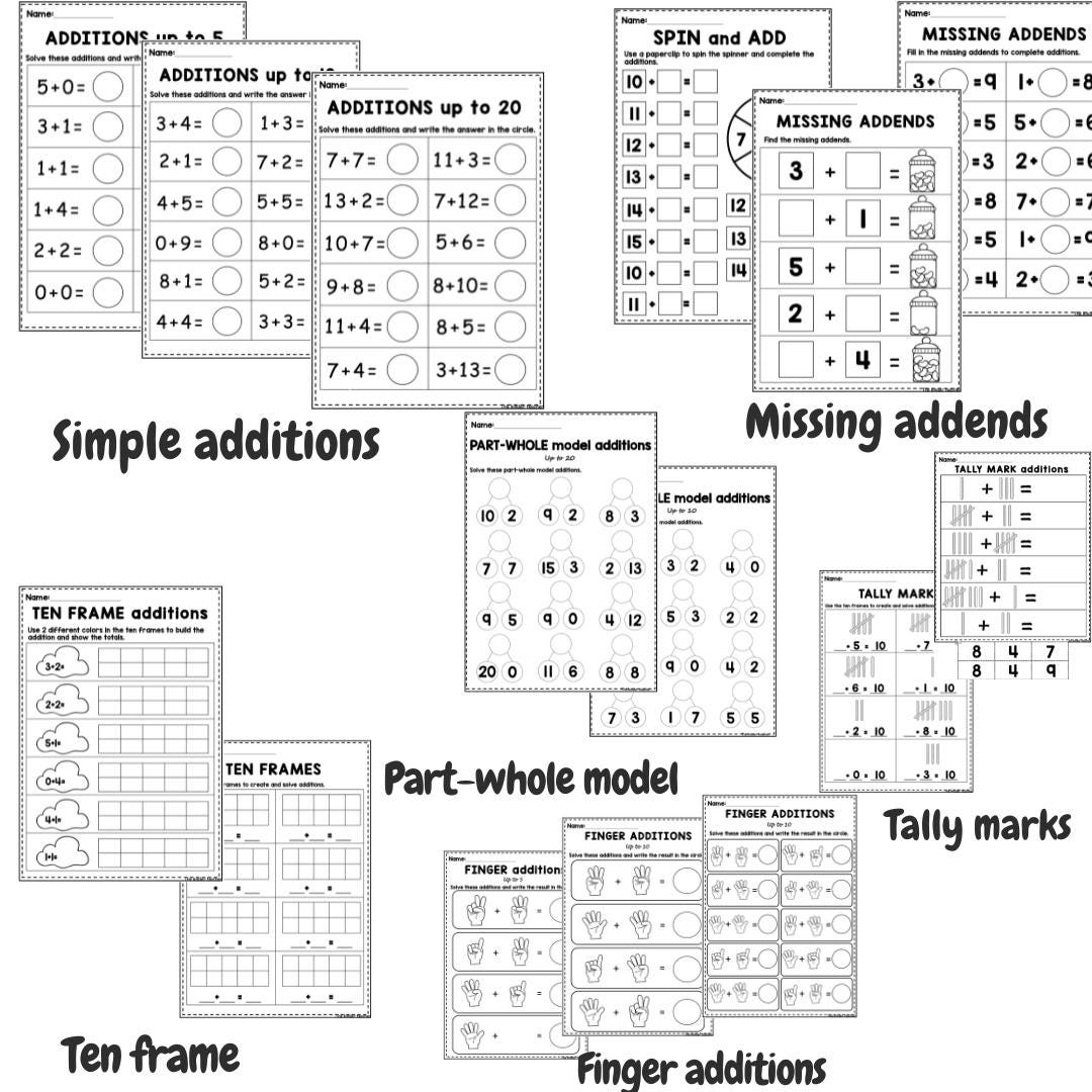 Addition booklet - Reception and Year 1