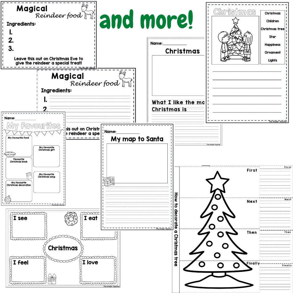 Christmas Writing Prompts Booklet - Early Years