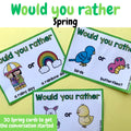 Would you rather question cards - SPRING