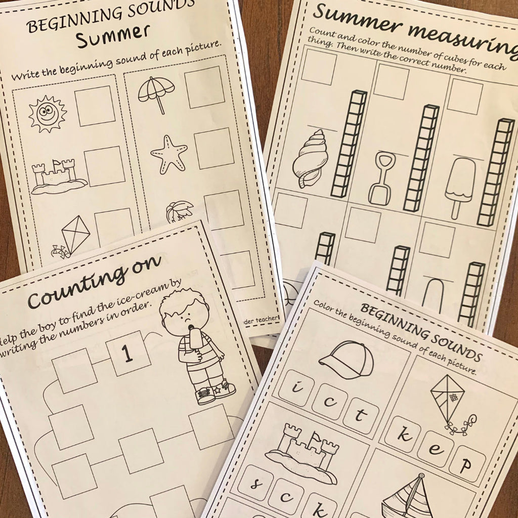 Summer Activity Booklet - Kindergarten