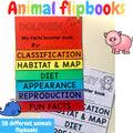 Animals flipbook activity - worksheet - Lapbook