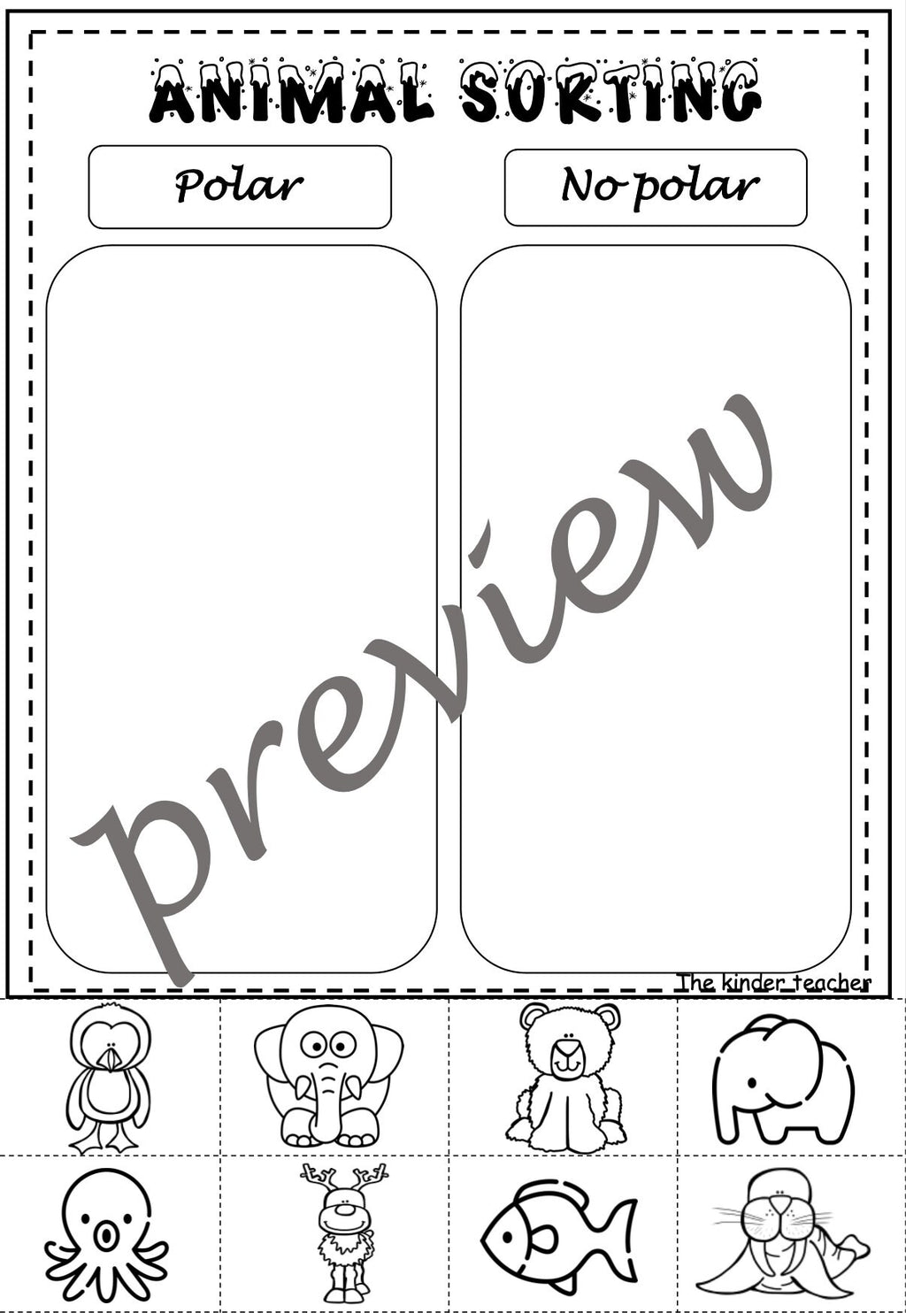 Polar Animals activity booklet