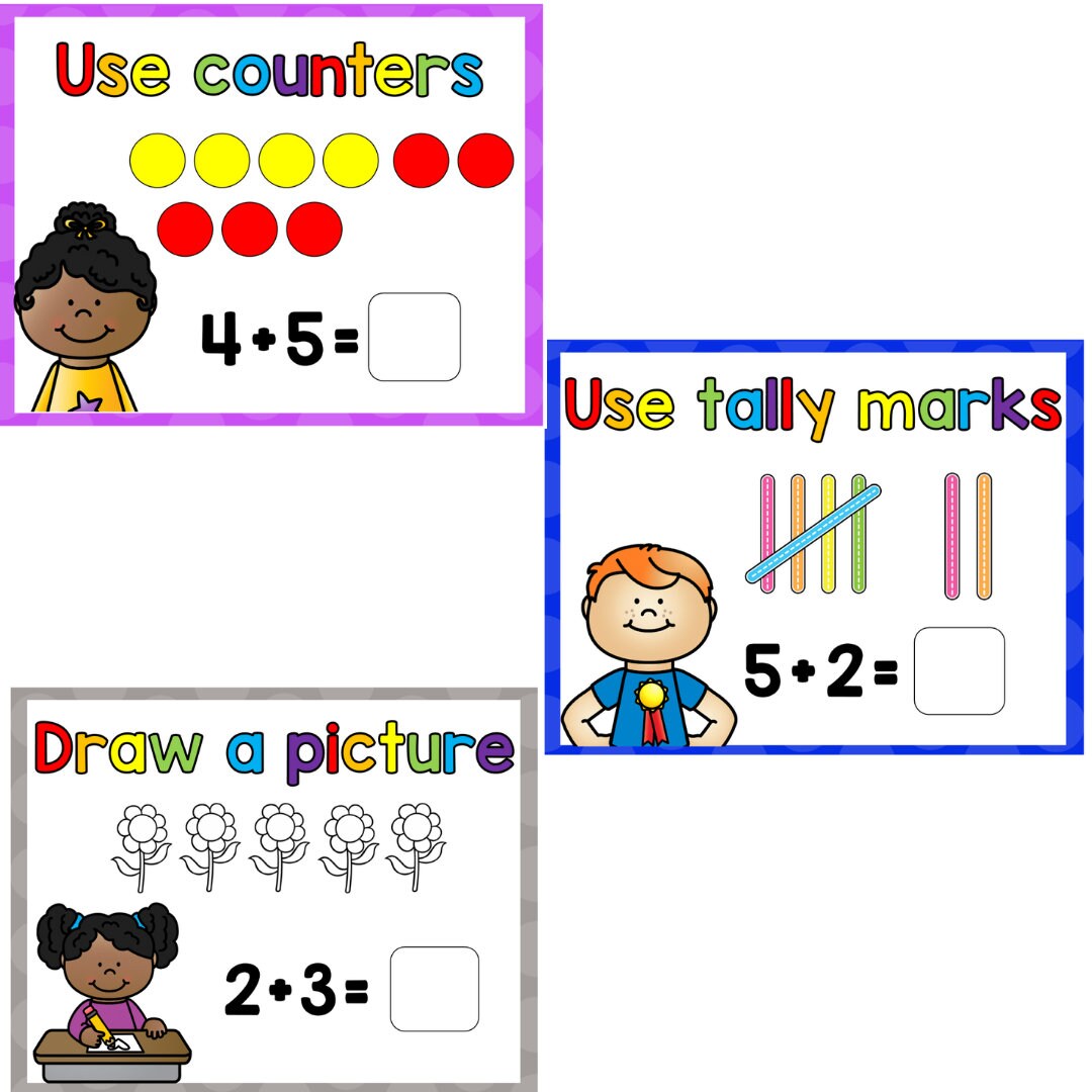 Addition strategies posters