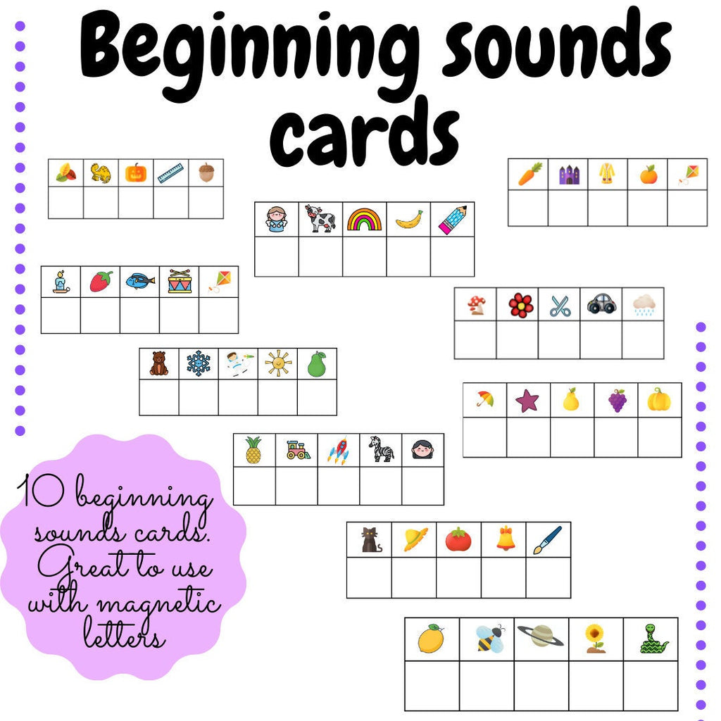 Beginning Sounds cards