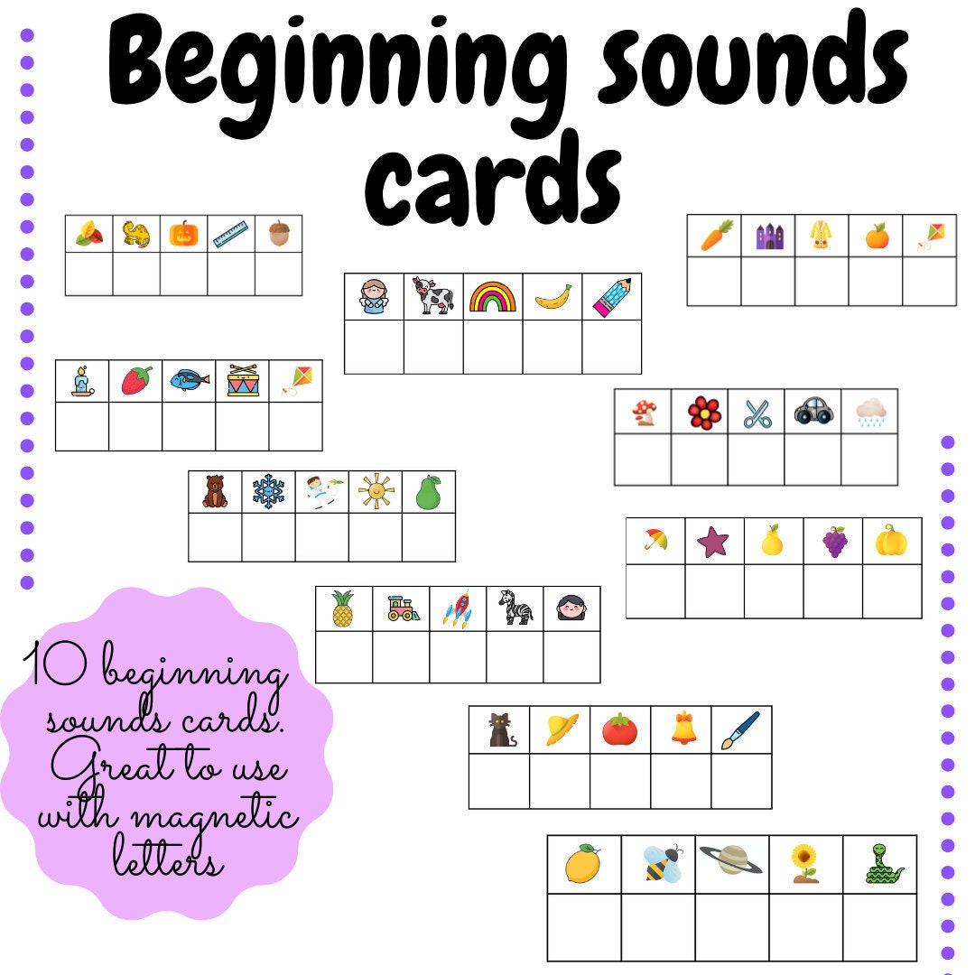 Beginning Sounds cards