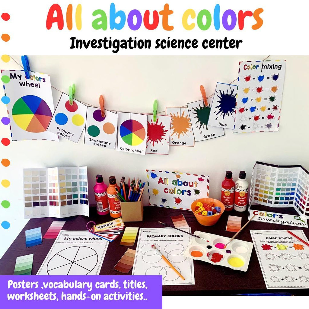All about colours - Investigation science area - EYFS - Early Years