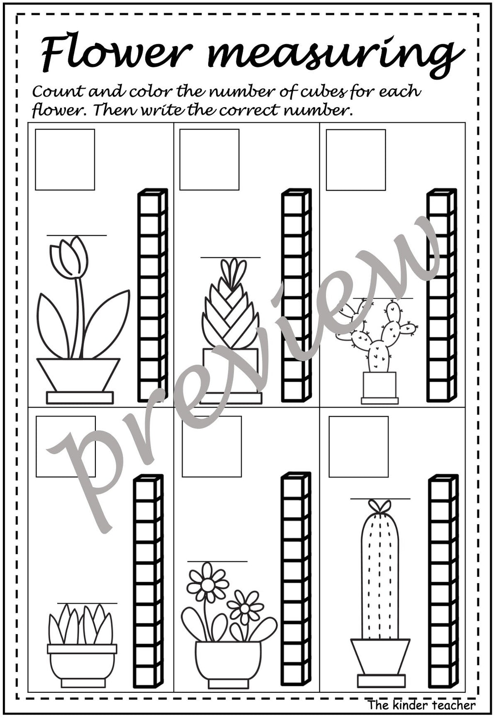 Kindergarten maths booklet