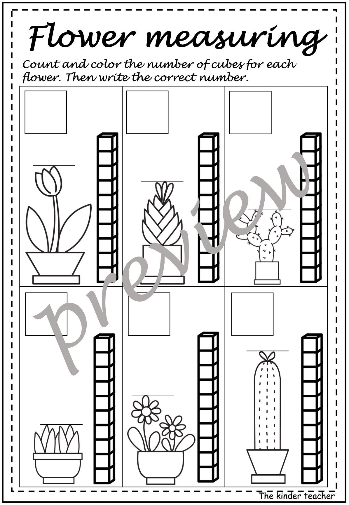 Kindergarten maths booklet