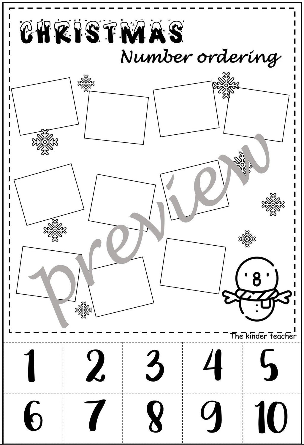 Kindergarten maths booklet