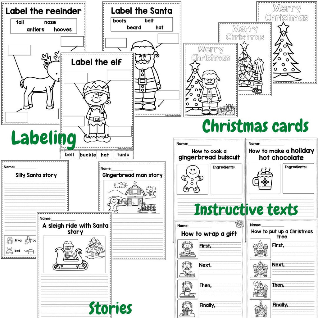 Christmas Writing Prompts Booklet - Early Years