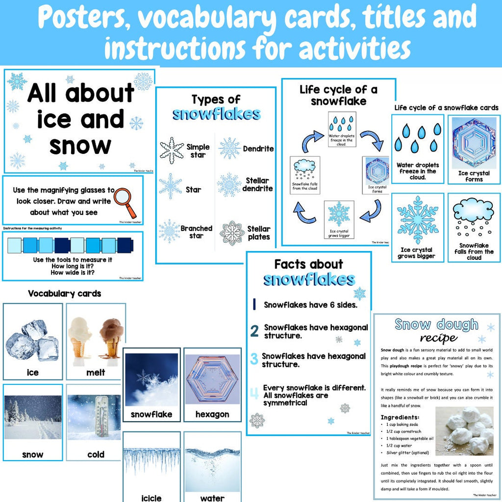 All about ice and snow- Investigation science center for Preschool