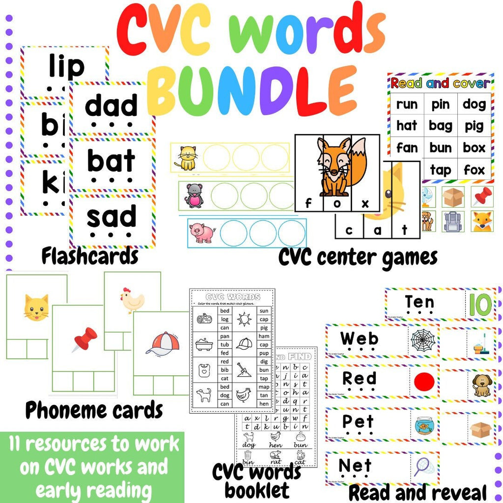 CVC words activity PACK