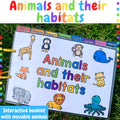 Animals and their habitats - Interactive booklet