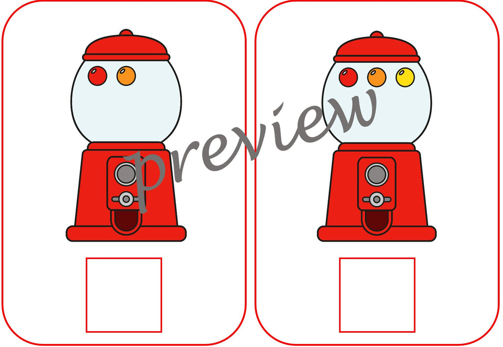Gumball Machine Counting cards