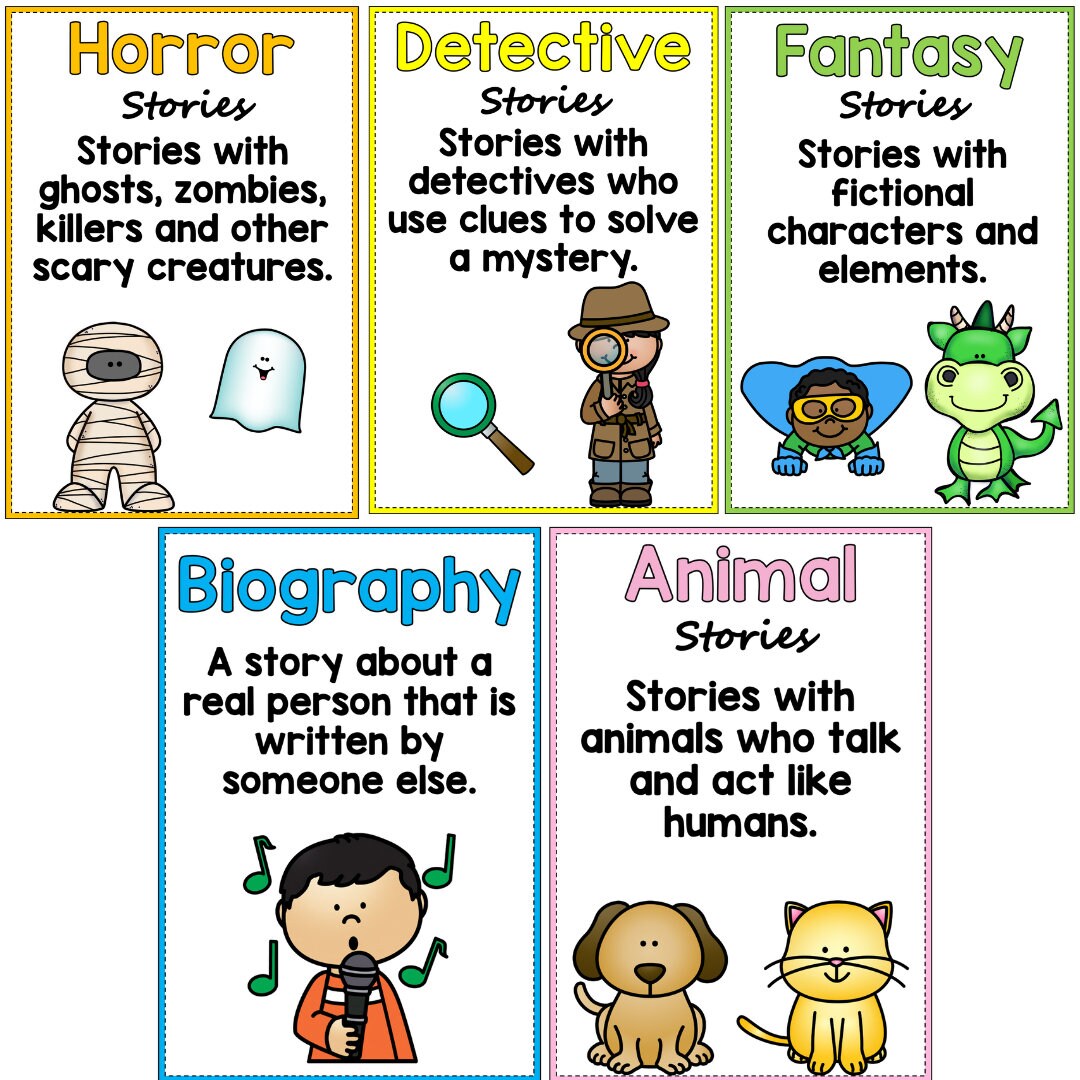 Reading genres posters