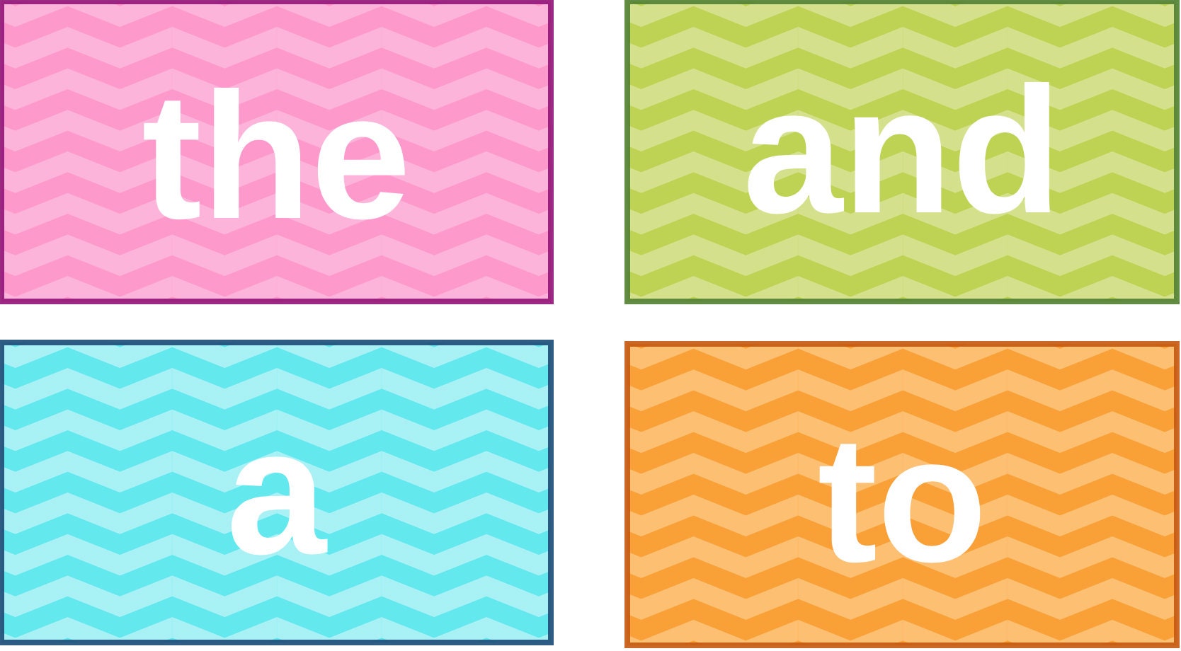 First 100 High Frequency words flashcards